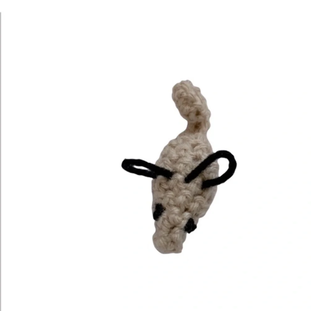 Hand Crafted Catnip Mice Cat Toys Five Crochet Interactive Play
